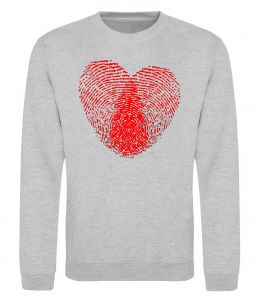 Свитшот Серце відбиток