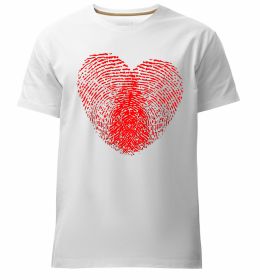 Чоловіча преміум футболка Серце відбиток