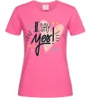 Женская футболка I say yes Ярко-розовый фото