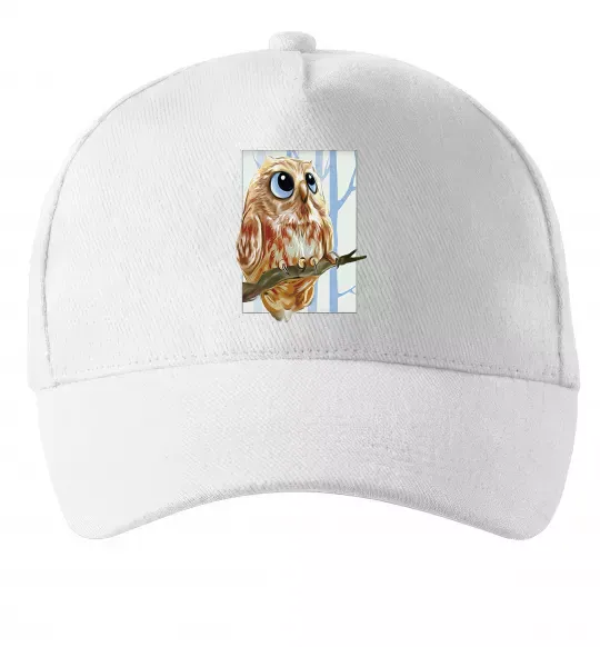 Кепка Сова маслом Білий фото