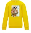 Детский Свитшот Сова маслом Солнечно желтый фото