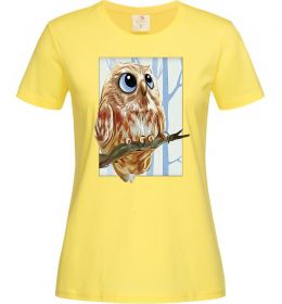 Женская футболка Сова маслом