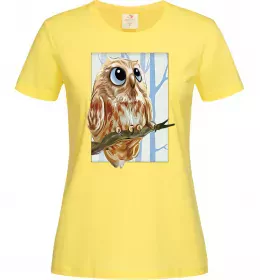 Женская футболка Сова зла Ярко-синий фото