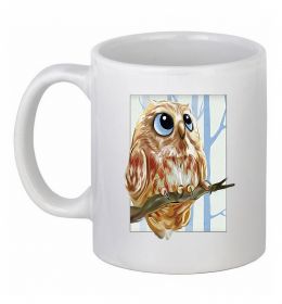 Чашка керамическая Сова маслом