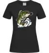 Женская футболка Зелена риба Черный фото