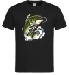 Мужская футболка Зелена риба Черный фото