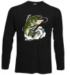 Лонгслив Зелена риба Черный фото