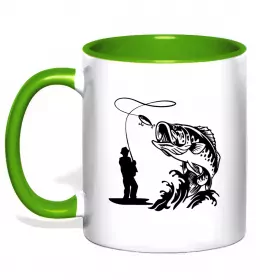 Чашка з кольоровою ручкою