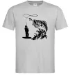 Чоловіча футболка Велика рибина Сірий фото