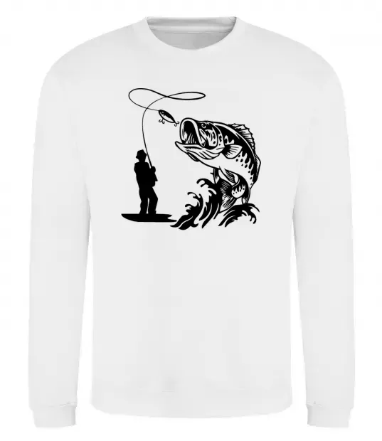 Світшот Велика рибина Білий фото