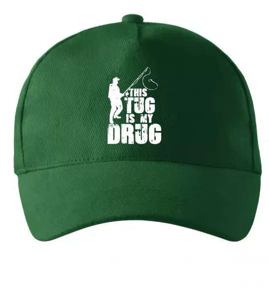 Кепка This tug is my drug Темно-зеленый фото