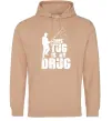 Мужская толстовка (худи) This tug is my drug Песочный фото