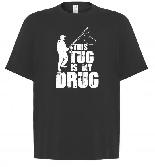 Футболка Оверсайз This tug is my drug Чорний фото