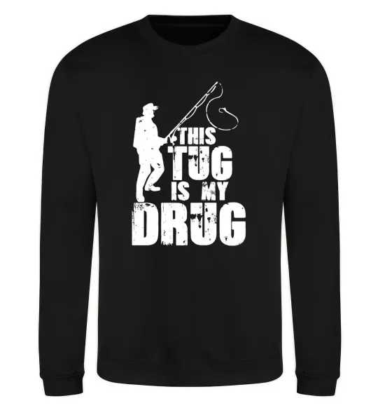 Світшот This tug is my drug Чорний фото