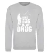 Світшот This tug is my drug Сірий меланж фото