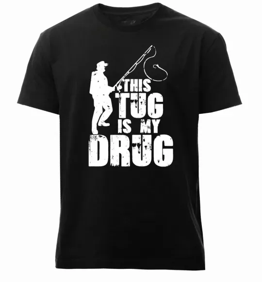 Чоловіча преміум футболка This tug is my drug Чорний фото
