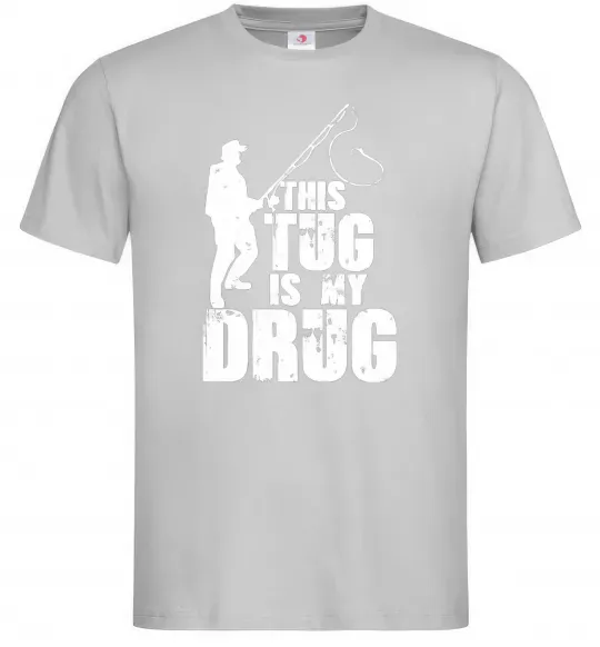 Чоловіча футболка This tug is my drug Сірий фото