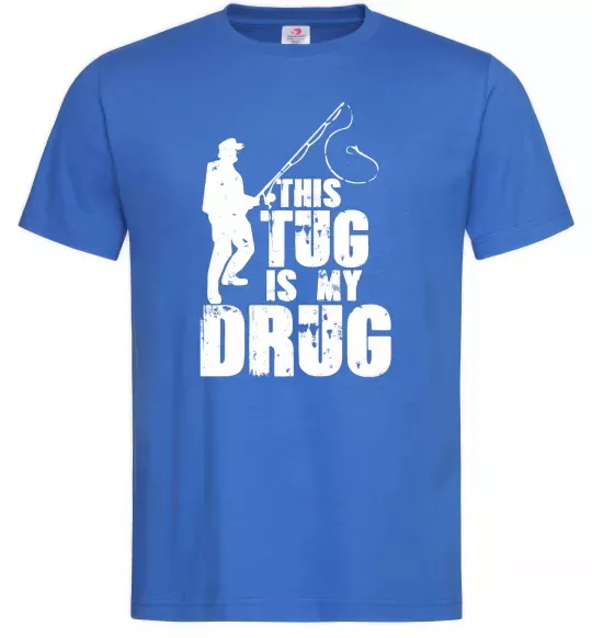 Чоловіча футболка This tug is my drug Яскраво-синій фото