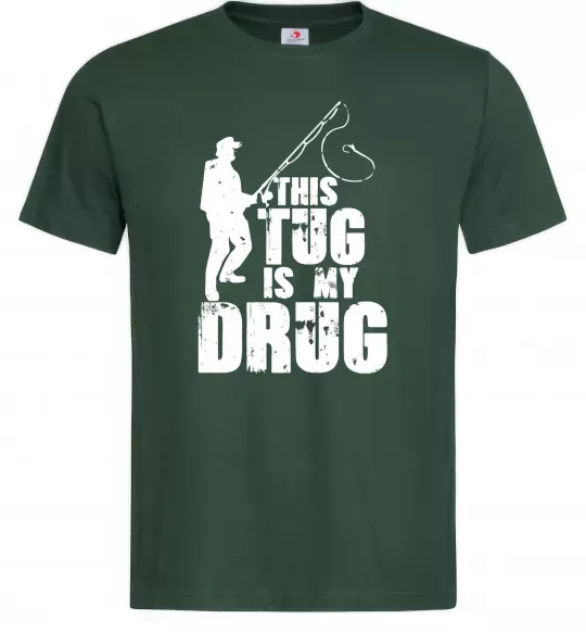 Чоловіча футболка This tug is my drug Темно-зелений фото