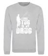 Свитшот This tug is my drug Серый меланж Свитшот This tug is my drug Серый меланж фото