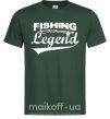 Мужская футболка Fishing legend Темно-зеленый фото