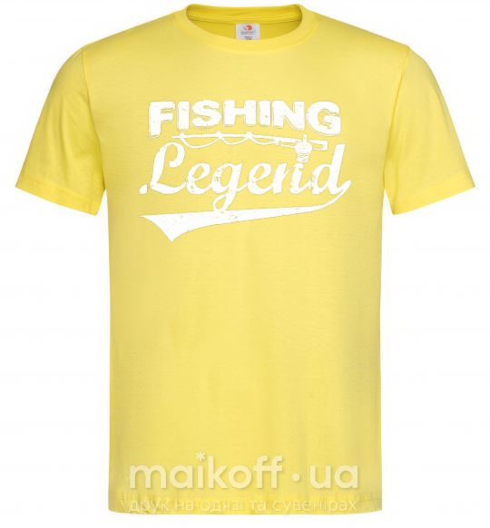 Чоловіча футболка Fishing legend Лимонний фото