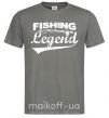 Чоловіча футболка Fishing legend Графіт фото