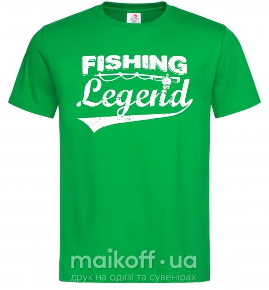 Чоловіча футболка Fishing legend Зелений фото