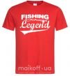 Чоловіча футболка Fishing legend Червоний фото