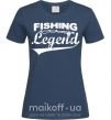 Жіноча футболка Fishing legend Темно-синій фото