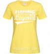 Женская футболка Fishing legend Лимонный фото
