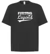 Футболка Оверсайз Fishing legend Чорний фото
