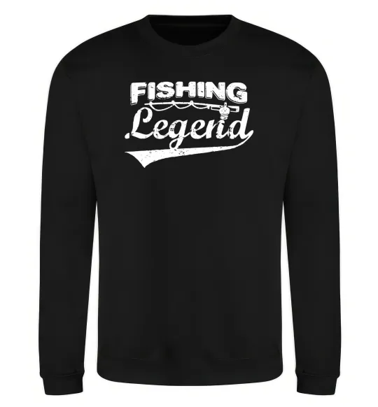 Свитшот Fishing legend Черный фото