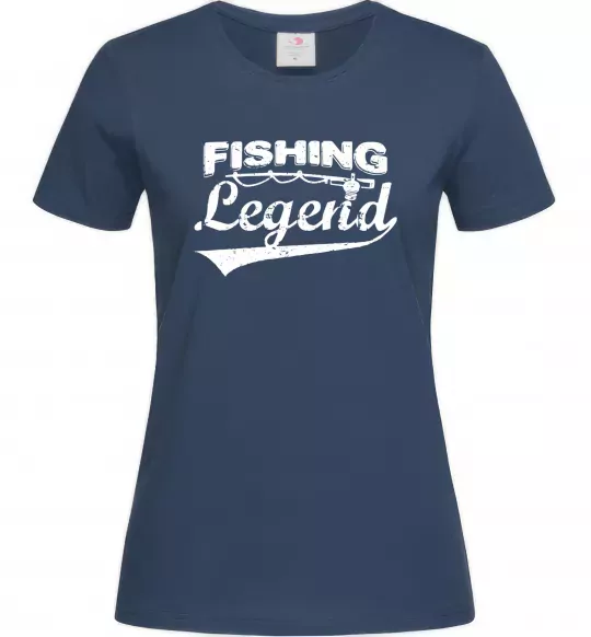 Жіноча футболка Fishing legend Темно-синій фото