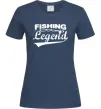 Жіноча футболка Fishing legend Темно-синій фото