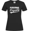 Жіноча футболка Fishing legend Чорний фото