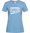 Жіноча футболка Fishing legend Блакитний фото