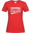 Жіноча футболка Fishing legend Червоний фото