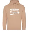 Чоловіча толстовка (худі) Fishing legend Пісочний фото