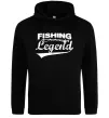 Жіноча толстовка (худі) Fishing legend Чорний фото