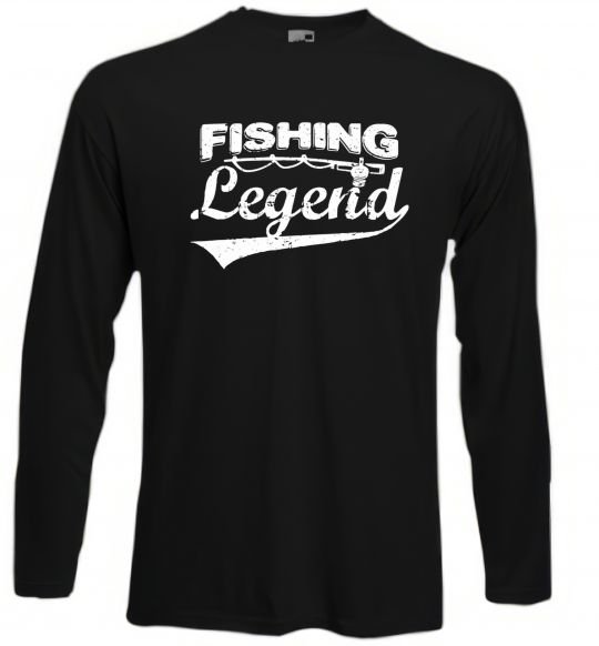 Лонгслів Fishing legend Чорний фото