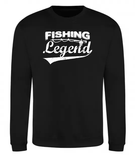 Світшот Fishing legend Чорний фото