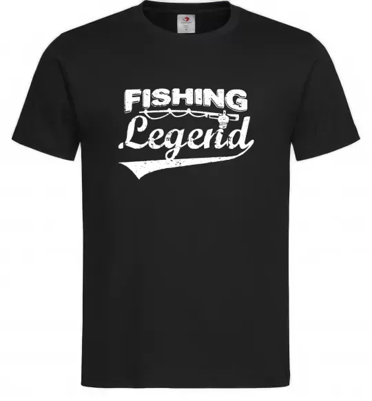 Мужская футболка Fishing legend Черный фото
