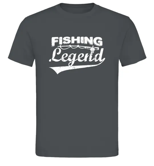Мужская футболка Fishing legend Графит фото