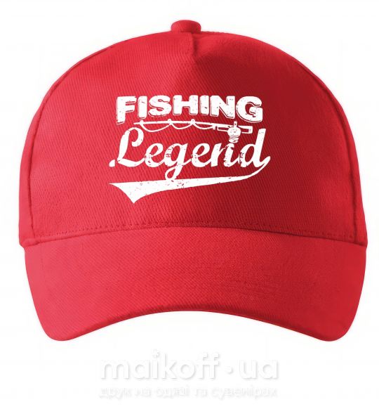 Кепка Fishing legend Червоний фото