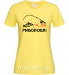 Жіноча футболка Час для риболовлі Лимонний фото
