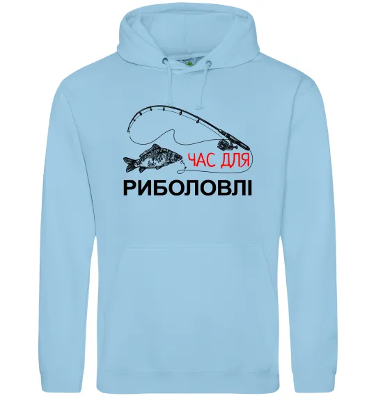 Жіноча толстовка (худі) Час для риболовлі Блакитний фото