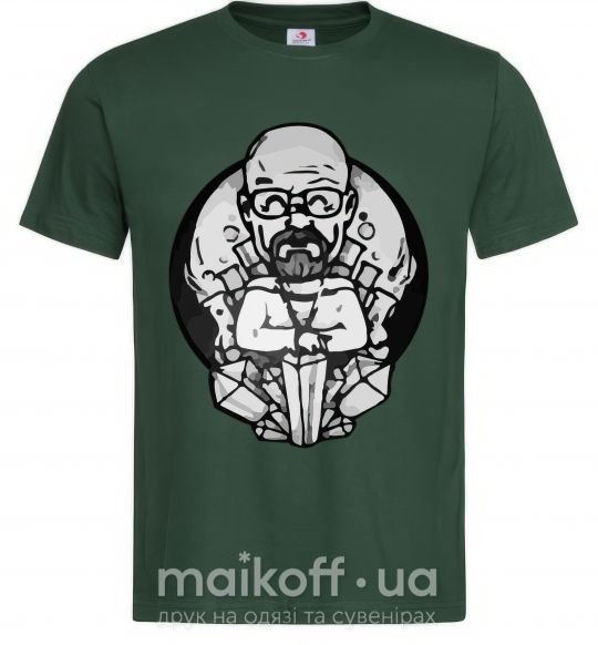 Чоловіча футболка Зарисовка Волтер Вайт Темно-зелений фото