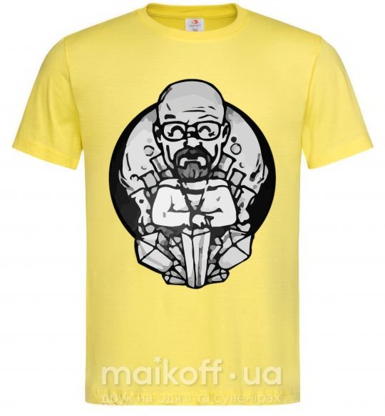 Мужская футболка Зарисовка Волтер Вайт Лимонный фото