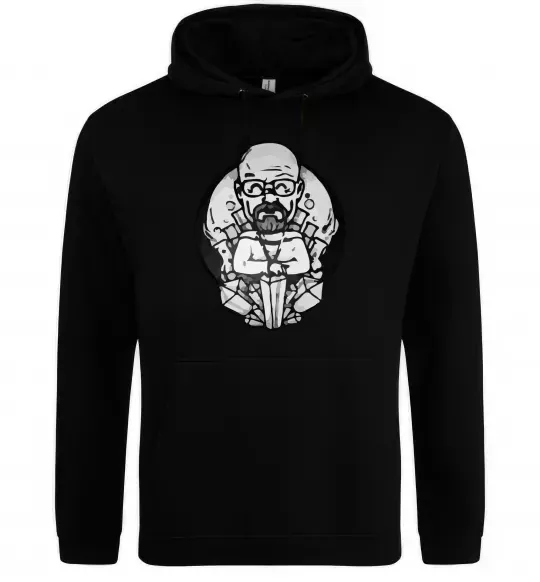 Мужская толстовка (худи) Волтер Вайт Черный фото